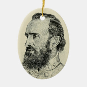 Stonewall Jackson Julgransprydnad Keramik