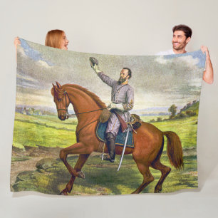 STONEWALL JACKSON PÅ LITTLE FLEECEFILT