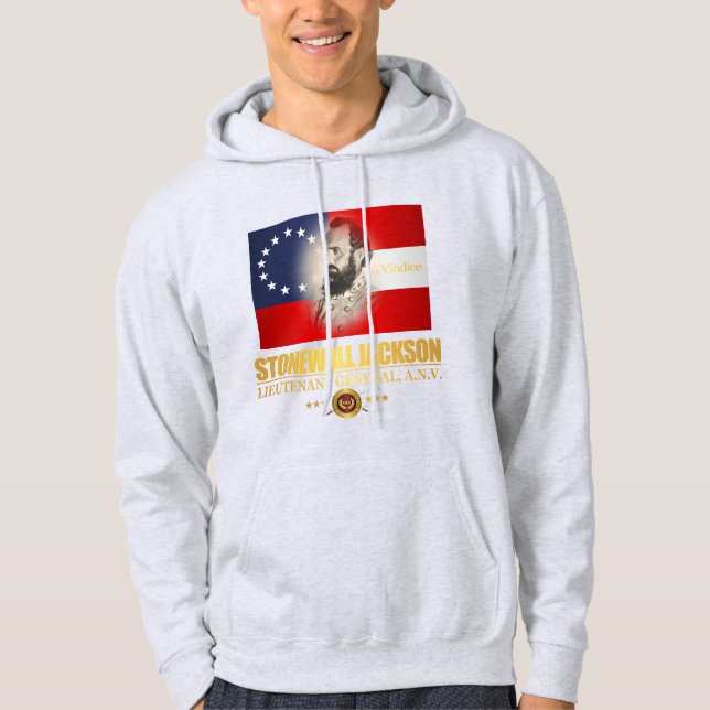 Stonewall Jackson (Södra patriot) Hoodie (Framsida)