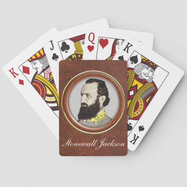 Stonewall Jackson Spel Kort (Baksidan)