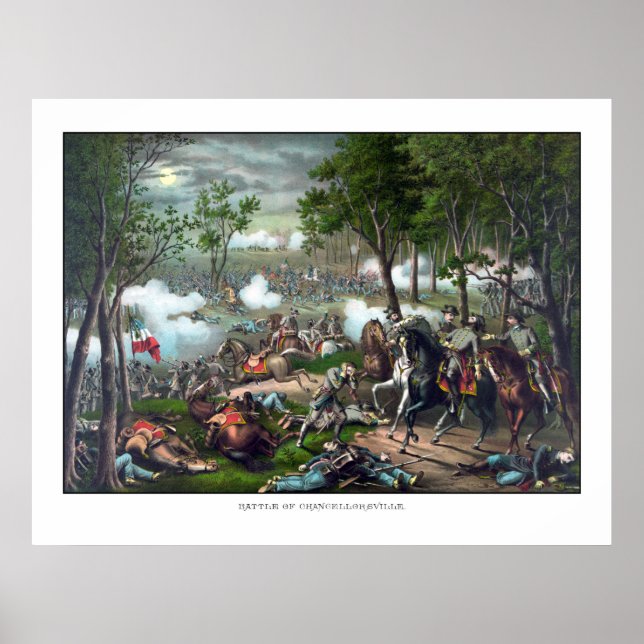 Stonewall Jacksons död Poster (Framsidan)