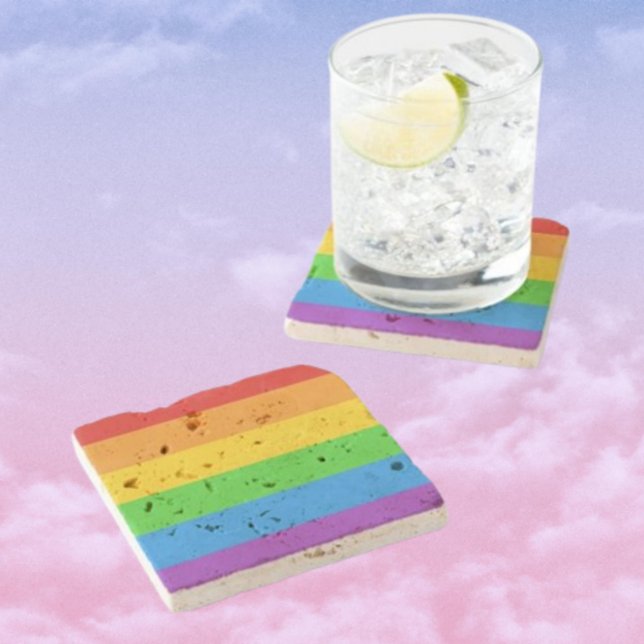 Stonewall Pride: Regnbågsflagga  Stenunderlägg (Skapare uppladdad)