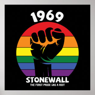 Stonewall Riot Remfamement Gay pride Poster