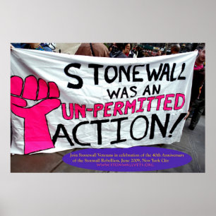 Stonewall var en Unpermitted handling Poster
