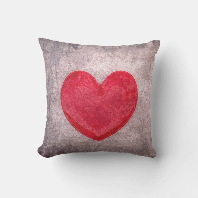 Stonewaschat Heart Utomhuskudde (Framsida)