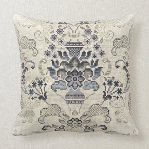 Stonewashed blommigt kudde