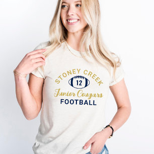 Stoney Creek Junior Cougars Football Guld T Shirt