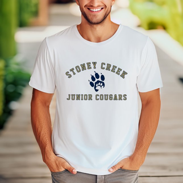 Stoney Creek Junior Cougars Mens White T Shirt (Skapare uppladdad)