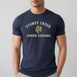 Stoney Creek Junior Cougars Navy Mens T Shirt