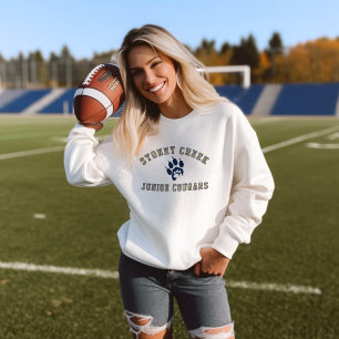 Stoney Creek Junior Cougars Paw Vit Mysig T Shirt