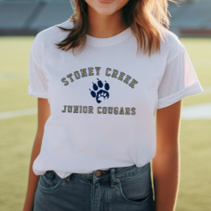 Stoney Creek Junior Cougars Tass Vitt T Shirt
