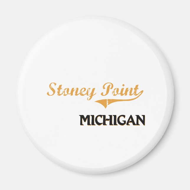 Stoney Point Michigan Classic Magnet (Framsidan)