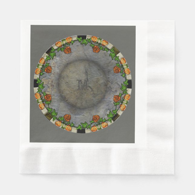 Stoneybrook Gardens - Monogram Pappersservett (Framsidan)