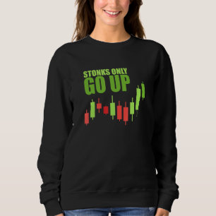 Stonger Go Up Trader Lagrar Meme Investor Tradi T Shirt