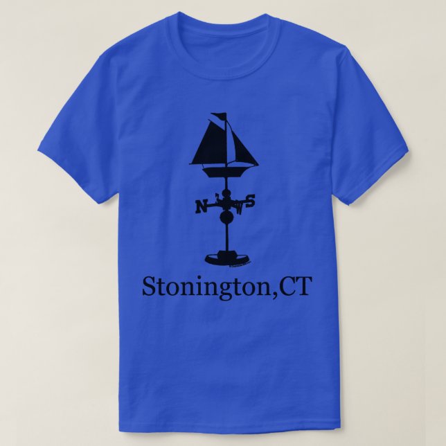 Stonington CT Frakt Weather Vane TShirt T Shirt (Design framsida)