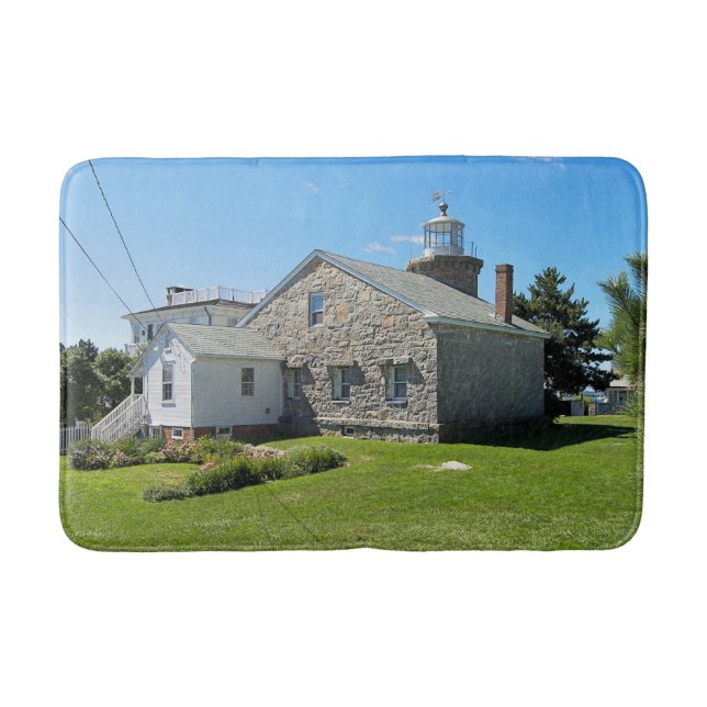 Stonington Harbour Lighthouse, Connecticut Bath Ma Badrumsmatta (Framsidan)