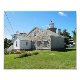 Stonington Harbour Lighthouse, Connecticut Photo Fototryck