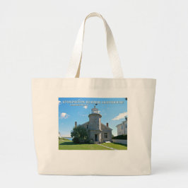 Stonington Harbour Lighthouse, Connecticut Tote Ba Jumbo Tygkasse
