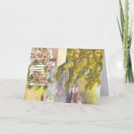 Stonington Maine Harbour View-mappat gratulationsk Kort