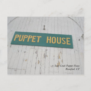 Stony Bäck Puppet House Postcard Vykort