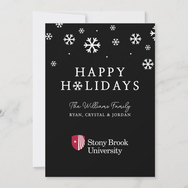 Stony Brook Universiteten | Ordmärke Julkort (Framsida)