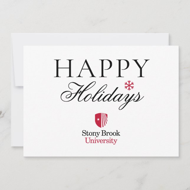 Stony Brook Universiteten | Ordmärke Julkort (Framsida)