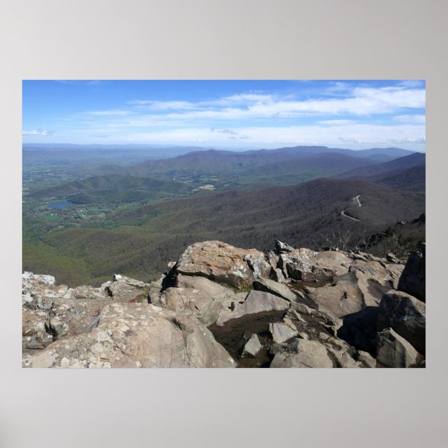 Stony Man Cliffs i Shenandoah nationalpark Poster (Framsidan)