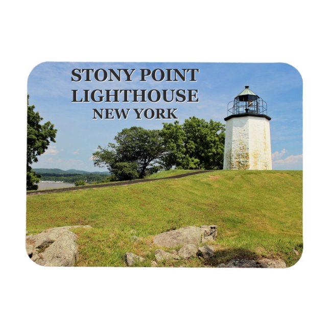 Stony Point Lighthouse, New York Magnet (Horisontell)