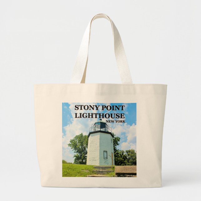 Stony Point Lighthouse, New York Tote Bag Jumbo Tygkasse (Framsidan)