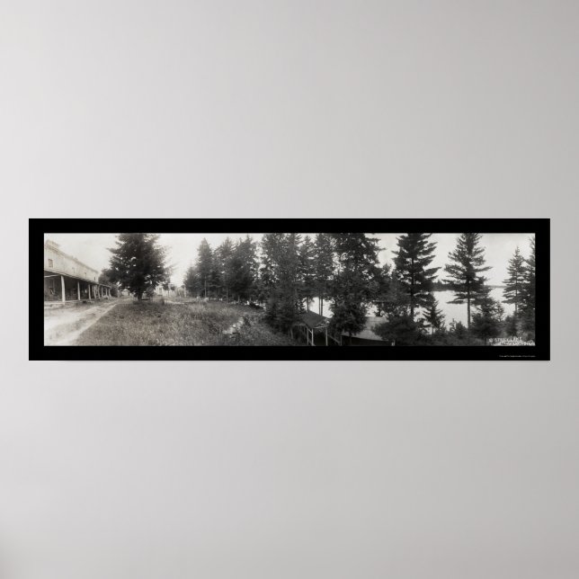 Stony Sjö Hotel Glenfield, New York Photo 1921 Poster (Framsidan)