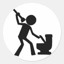 Stool Zon Runt Klistermärke