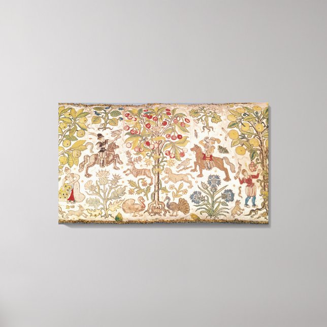 Stoolskydd, damm, slutet av 1600-talet canvastryck (Framsida)