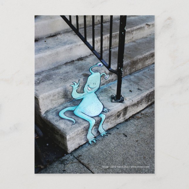 stoop-sitta sluggo vykort (Framsida)