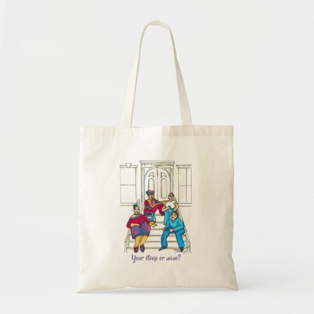 Stoop Stories Tote Bag Tygkasse (Framsidan)