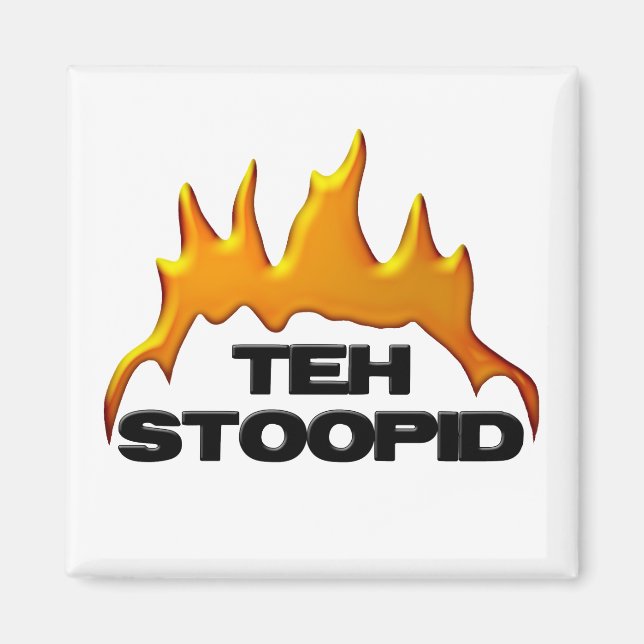 Stoopid Burns Magnet (Framsidan)