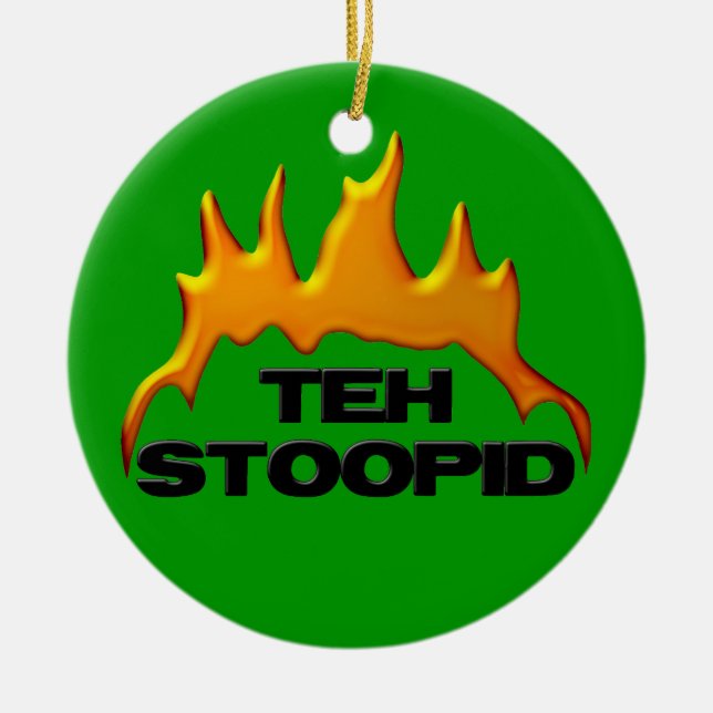 Stoopid-julprydnaden Julgransprydnad Keramik (Framsidan)
