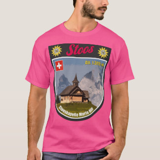 Stoos Chapel Souvenir Morschach Schweiz T Shirt