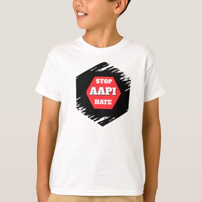Stop AAPI Hate  T Shirt (Framsida)