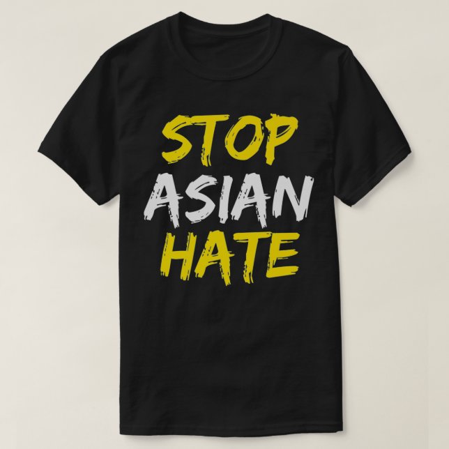Stop Asian Hate Premium  T Shirt (Design framsida)