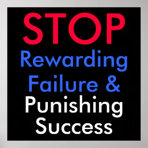STOP-belöningsfel och lyckad bestraffning Poster