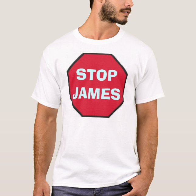 stop_blank STOPJAMES T-shirt (Framsida)