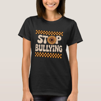Stop Bullying Sunflower Unity Day Orange Kids Anti T Shirt