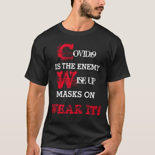 STOP COVID 19 T-Shirt (Framsida)