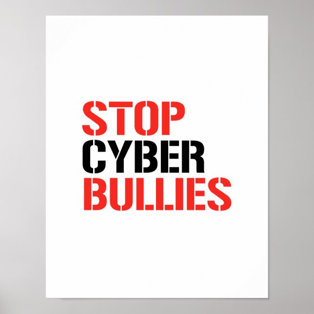 STOP CYBER BULLIES POSTER (Framsidan)
