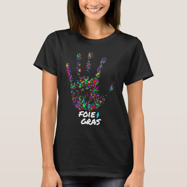 Stop Foie Gras T Shirt (Framsida)