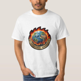 Stop Global Warming Crying Earth Flame Environment T Shirt