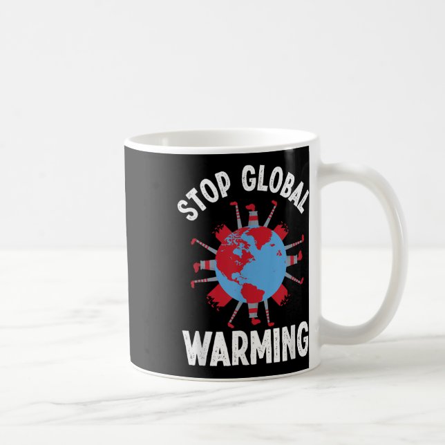 Stop Global Warming Environmental Protection Acces Kaffemugg (Höger)