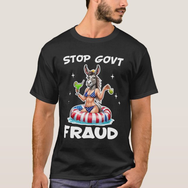 STOP GOVT FRAUD T SHIRT (Framsida)