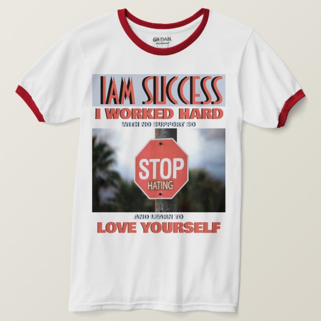 STOP HATING T SHIRT (Design framsida)