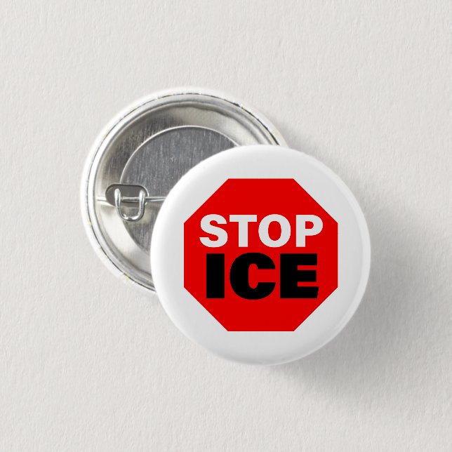 Stop ICE Knapp (Framsida & baksida)